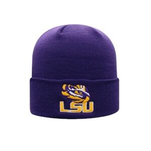 NCAA LSU Tigers Purple Top of the World Logo Unisex Cuffed Knit Hat  One Size